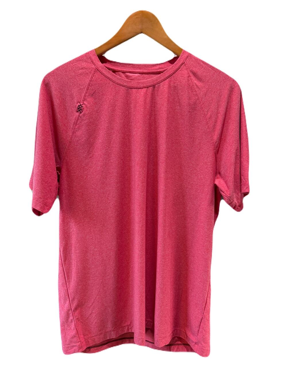Rhone Mens Reign Gym Workout Training Performance Shirt Coral Size Large